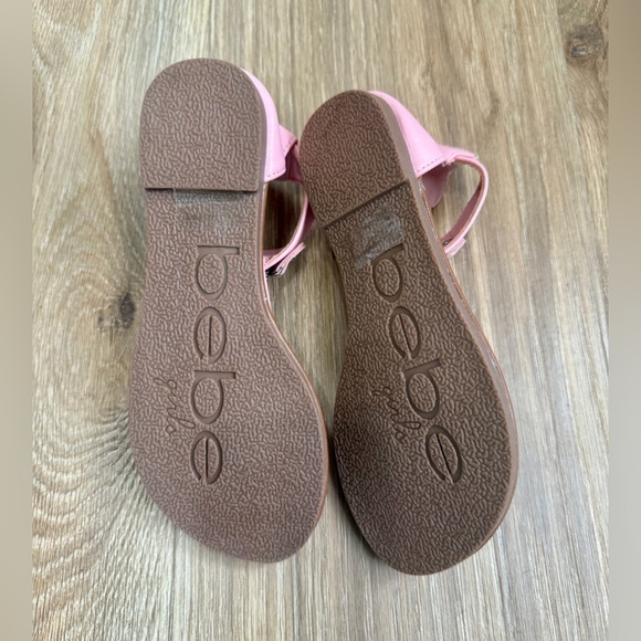 bebe Girls' Sandals Rhinestone Studded Gladiator Sandals Medallion Size 1 - Picture 6 of 7